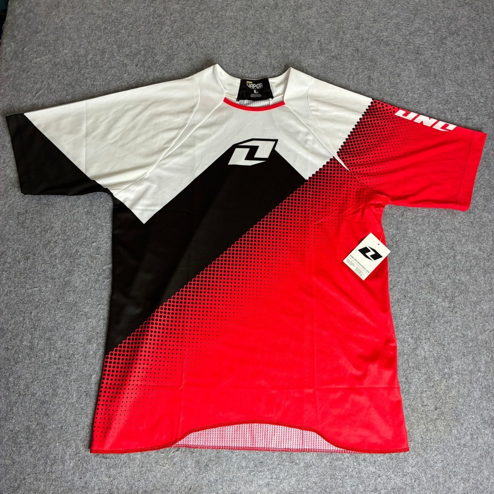 NWT One Industries Vapor SS Mens Large Motocross Jersey Red White Black